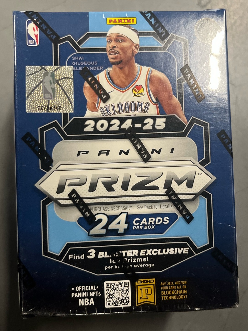 Panini Prizm 2024-25 Hobby Box - Blue and Silver
